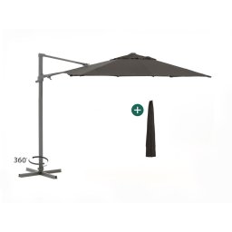 + 15% kassakorting | Shadowline Francisco zweefparasol ø 330cm - Laagste prijsgarantie!
