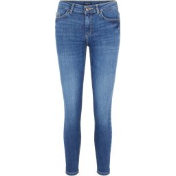 PIECES - Maat M - PCDELLY SKN MW CR MB207-BANOOS BC Dames Jeans