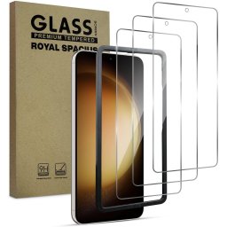 Screenprotector geschikt voor Samsung Galaxy S23 - Met Uitlijn tool - Gehard Beschermglas - Tempered Glass Screen Cover - 3 Stuks
