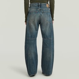 Contor Barrel Wide Jeans - Donkerblauw - Dames