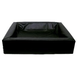 BIA BED KUNSTLEER HOES HONDENMAND ZWART BIA-70 85X70X15 CM