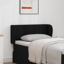 vidaXL Hoofdbord oor Zwart 40 x 23 x 6 cm PVC