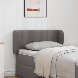 vidaXL Hoofdbord oor Dim Grijs 40 x 23 x 6 cm PVC