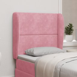 vidaXL Hoofdbord oor Roze 80 x 23 x 6 cm Fluweel