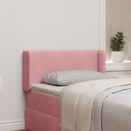 vidaXL Hoofdbord oor Roze 40,5 x 40,5 x 4 cm Fluweel