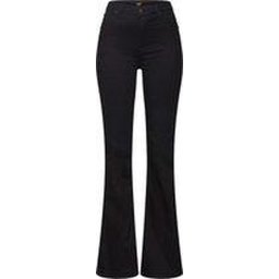 LEE - W32 X L31 - BREESE BLACK RINSE FLARE JEANS-DAMES