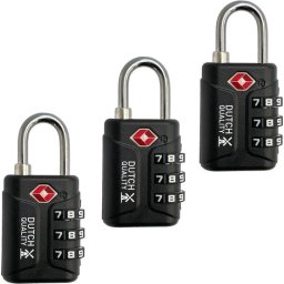 TSA Kofferslot 3-Cijferig - Cijferslot - Reisslot (3-pack) - Set van 3 - tsa slot - bagageslot - zwa