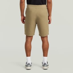 Structured Jersey Short - Groen - Heren
