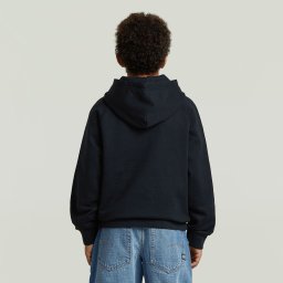 Basic Coll Hoodie voor jongens - Donkerblauw - jongens