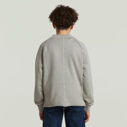 Basic Coll Crew Sweater voor jongens - Grijs - jongens