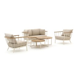+ 15% kassakorting | Apple Bee Condor stoel-bank loungeset 6-delig 4-zits - Laagste prijsgarantie!