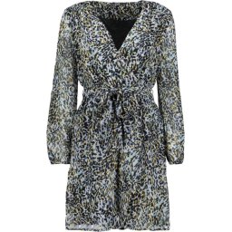ONLY Maat 38 ONLAMSTERDAM STAR LS WRAP CHIF DRESS WV Dames Jurk