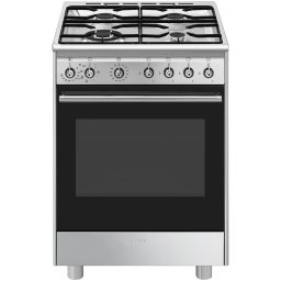 Smeg CX61GMXNLK Gasfornuis Grijs