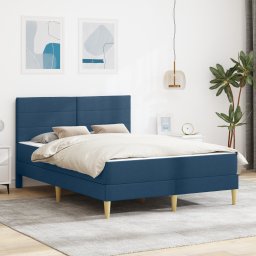 vidaXL Bedframe Blauw 140 x 190 cm Polyester