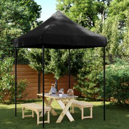 vidaXL Partytent 200 x 200 x 306 cm Zwart Oxford Stof