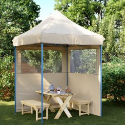 vidaXL Partytent 200 x 200 x 306 cm Beige Oxford Stof