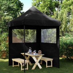 vidaXL Partytent 200 x 200 x 306 cm Zwart Oxford Stof