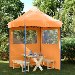 vidaXL Partytent 200 x 200 x 306 cm Oranje Oxford Stof
