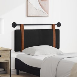 vidaXL Hangend hoofdbord Zwart Antiek PU