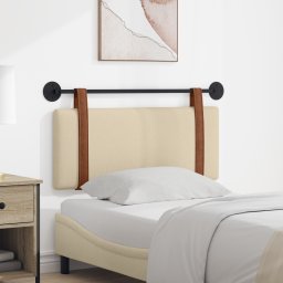 vidaXL Hangend hoofdbord Crème Antiek PU