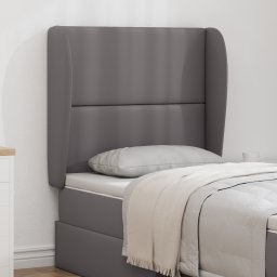 vidaXL Hoofdbord oor Dim Grijs 80 x 23 x 6 cm PVC
