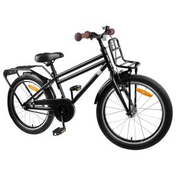 vidaXL Kinderfiets 18 Inch voor 5-7 jaar Zwart