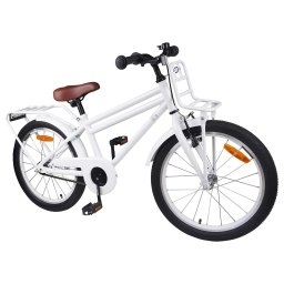vidaXL Kinderfiets 18 Inch voor 5-7 jaar Wit