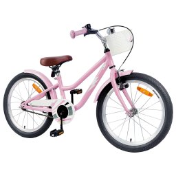 vidaXL Kinderfiets 18 Inch voor 5-7 jaar Lichtroze