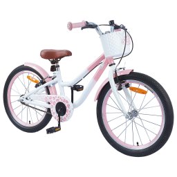 vidaXL Kinderfiets 18 Inch voor 5-7 jaar Lichtroze