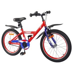 vidaXL Kinderfiets 18 Inch voor 5-7 jaar Rood
