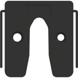 GB uitvulplaat met stelpootjes 3mm zwart (42 Stuks)
