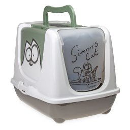 - Grijs/ groen/ wit - Simon's Cat Kattenbak