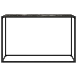 vidaXL Wandtafel 120x35x75 cm gehard glas zwart