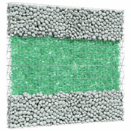 vidaXL Tuinstenen Lichtgroen 12 cm Glas