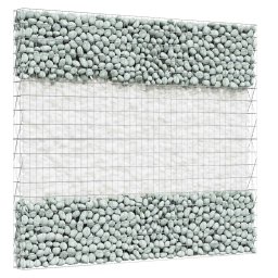 vidaXL Tuinstenen Wit 12 cm Glas