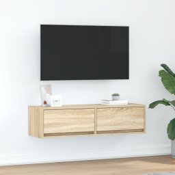 vidaXL TV-kast 100 x 31 x 25,5 cm Sonoma eiken Bewerkt hout