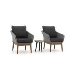 + 15% kassakorting | Intenso Borgetto/ROUGH-K ø40cm balkon loungeset 3-delig - Laagste prijsgarantie!