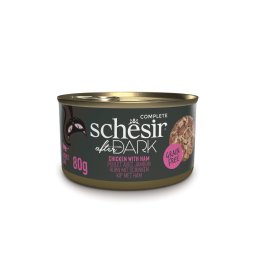 12x80g Schesir After Dark Kip & Ham natvoer voor katten