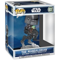 Funko Pop! Deluxe - Mandalorian & Grogu - The Mandalorian on AT-RT #837