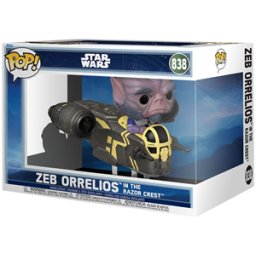 Funko Pop! Ride - Mandalorian & Grogu - Zeb Orrelios in the Razor Crest #838