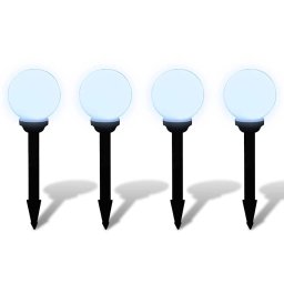 vidaXL Tuinpadlampen 4 st met grondpin LED 15 cm