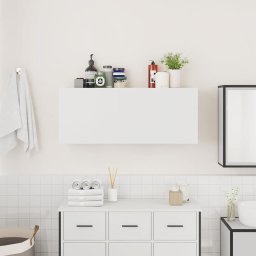 vidaXL Badkamerwandkast 100x25x40 cm bewerkt hout wit