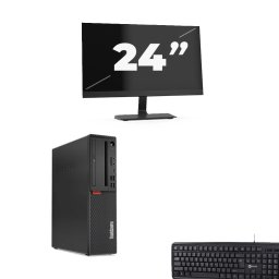 Lenovo ThinkCentre M720s SFF - Intel Core i7-8e Generatie - 8GB RAM - 256GB SSD - Windows 11 + 1x 24 inch Monitor