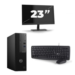Dell OptiPlex 3080 Micro USFF - Intel Core i5-10e Generatie - 8GB RAM - 256GB SSD - Windows 11 + 1x 23 inch Monitor