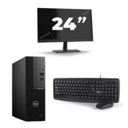 Dell OptiPlex 3080 Micro USFF - Intel Core i7-10e Generatie - 8GB RAM - 256GB SSD - Windows 11 + 1x 24 inch Monitor