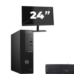 Dell OptiPlex 3080 SFF - Intel Core i5-10e Generatie - 8GB RAM - 256GB SSD - Windows 11 + 1x 24 inch Monitor