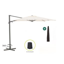 + 15% kassakorting | Shadowline Francisco zweefparasol 260x260cm - Laagste prijsgarantie!
