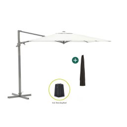 + 15% kassakorting | Shadowline Francisco zweefparasol 260x260cm - Laagste prijsgarantie!