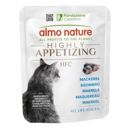 6x50g Almo Nature HFC Zeer Smakelijk Makreel natvoer voor katten
