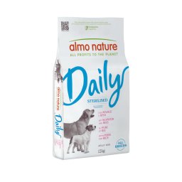 12 kg Almo Nature Daily alle rassen varkensvlees en rijst droog hondenvoer